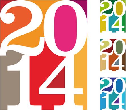 2014 new year design background graphics