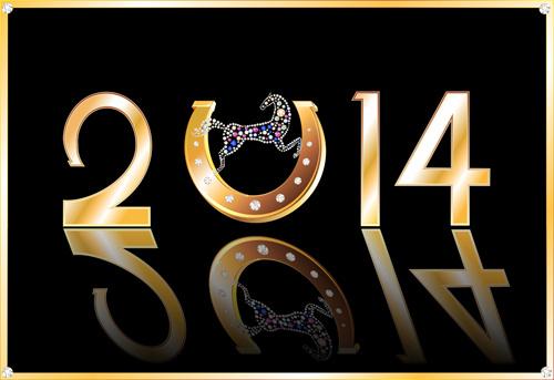 2014 new year design background graphics