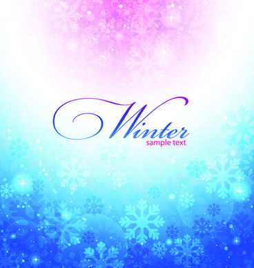 2014 winter vector background