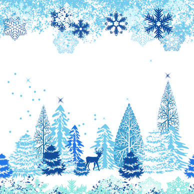 2014 winter vector background