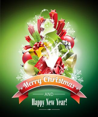 2014 xmas poster backgrounds vector