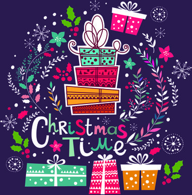 2015 christmas cartoon decorative illustration vector