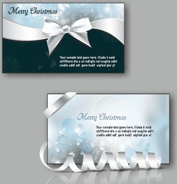 2015 christmas greeting cards vector set
