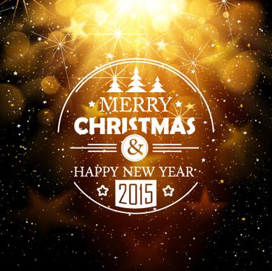 2015 new year and christmas dream background vector