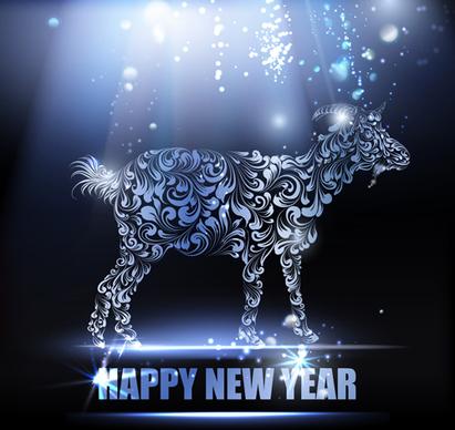 2015 new year for goat creative background vector