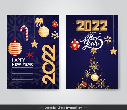 2022 happy new year banners