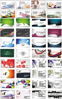 24 beautiful and practical business card templates vector