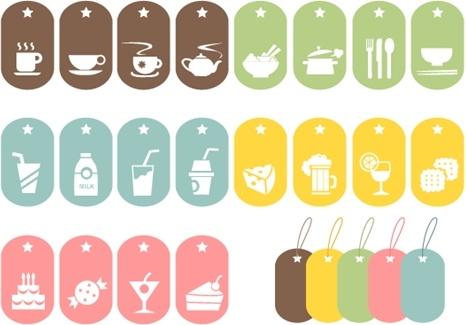 24 Food Vector Symbols
