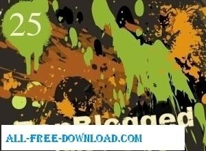 25 Free Vector Drips Drops and Splatters
