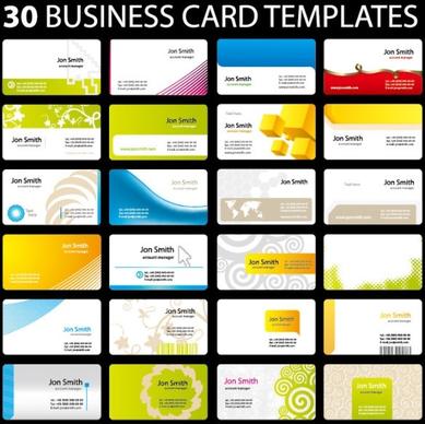 30 of practical card template vector