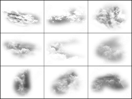 30 soft clouds textures brush