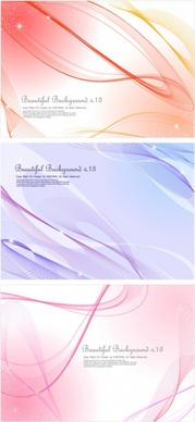 3 lines abstract background vector