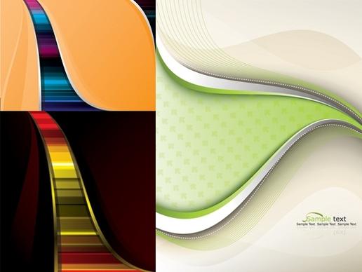 3 lines of beautiful vector background