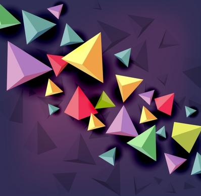 3d colorful geometric background