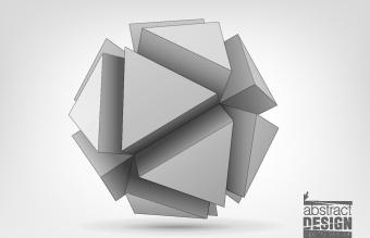 3d geometrical shapes design vector