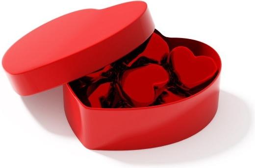 3d heartshaped series of highdefinition picture heartshaped gift box