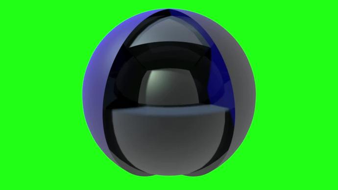 3d illustration of sphere globe