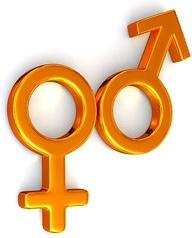 3d male and female symbols picture