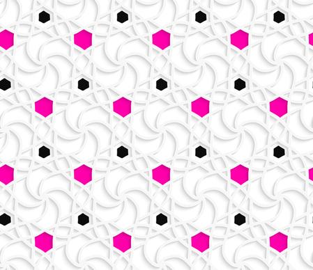 3d ornament with black and pink dots
