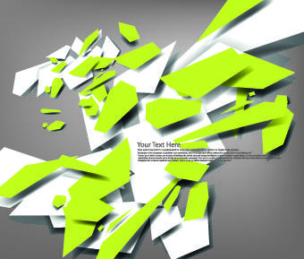 3d paper background vector design