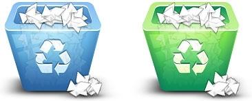 3D Recycle Bin Icon PSD