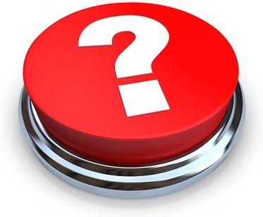 3d red question mark button image
