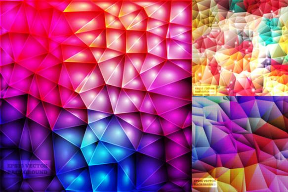 3d shiny colorful vector background