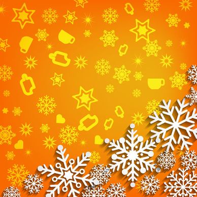 3d vector illustration abstract christmas background