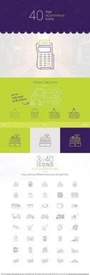 40 free ecommerce vector icons