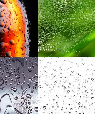 4 beautiful drops of water highdefinition picture