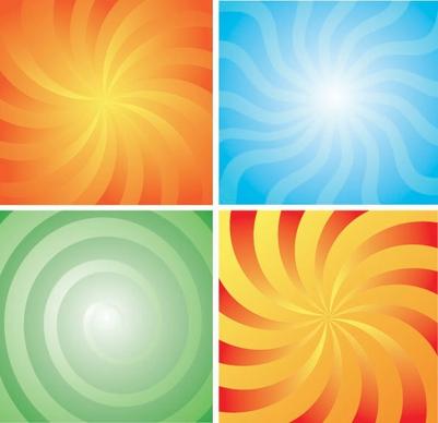 4 rotation lines of the background vector