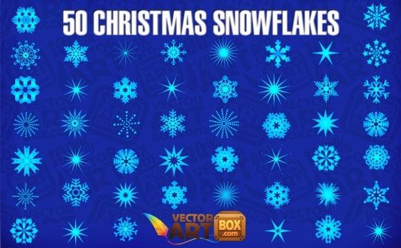 50 Christmas Snowflakes