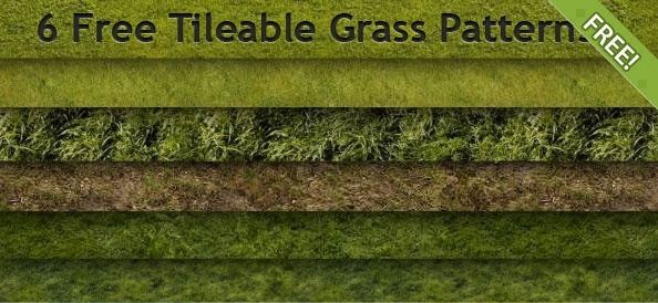 6 Free Tileable Grass Patterns
