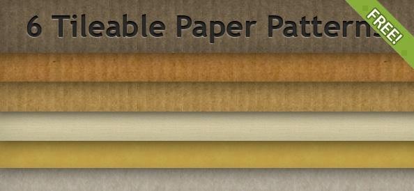 6 Free Tileable Paper Patterns