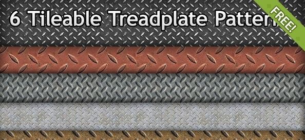 6 Free Tileable Treadplate Patterns