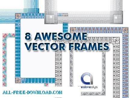 8 Awesome Frames in Vector