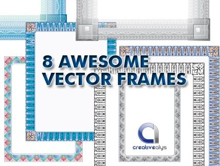 8 Awesome Vector Frames 