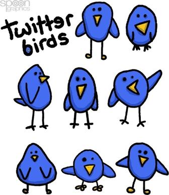 8 Cute & Simple Twitter Bird Graphics