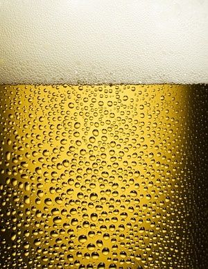 a glass of beer closeup picture