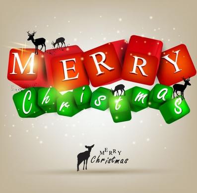a gorgeous christmas elements background 05 vector
