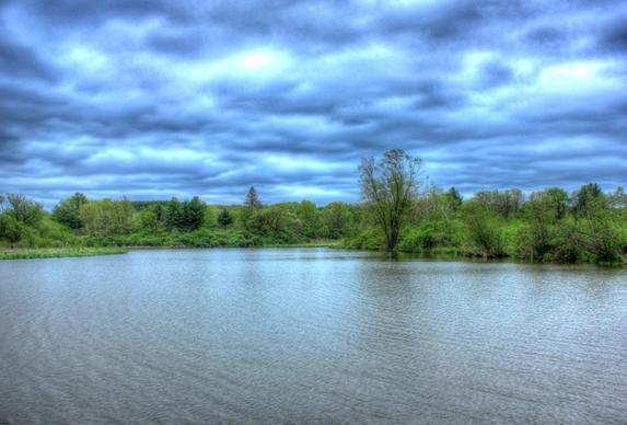 a large pond at kickapoo valley reserve wisconsin