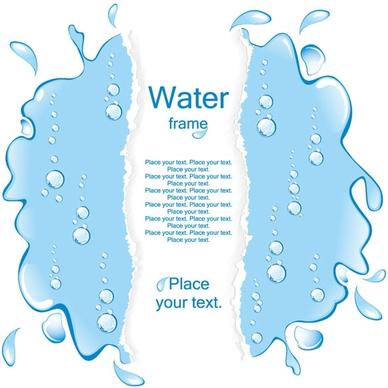 a pool of water border vector