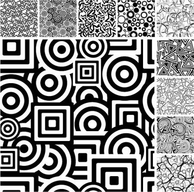 a variety of black and white background vector graphic