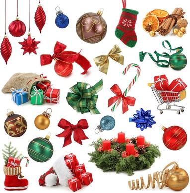 a variety of christmas items definition picture