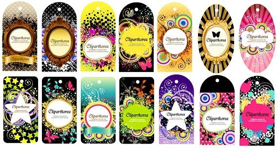 a variety of fashion label tag vector 14