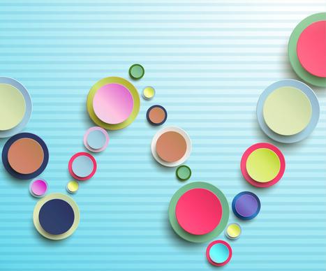 abstract 3d circle background