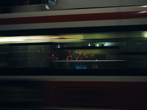 abstract action bar blur bus car city commuter