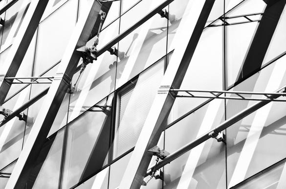abstract architecture art black and white business