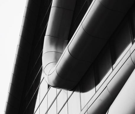 abstract architecture background black and white