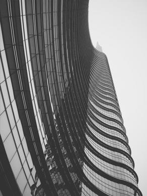 abstract architecture black and white bridge building